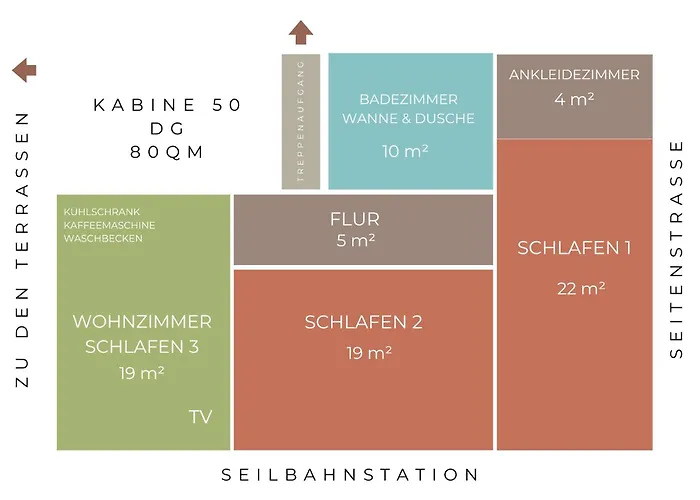 Апартаменты 50/ Seilbahn Blick / 2 Schlafzimmer *